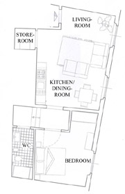 Suite Florence Tuscany: Map of Uccello Suite in Florence